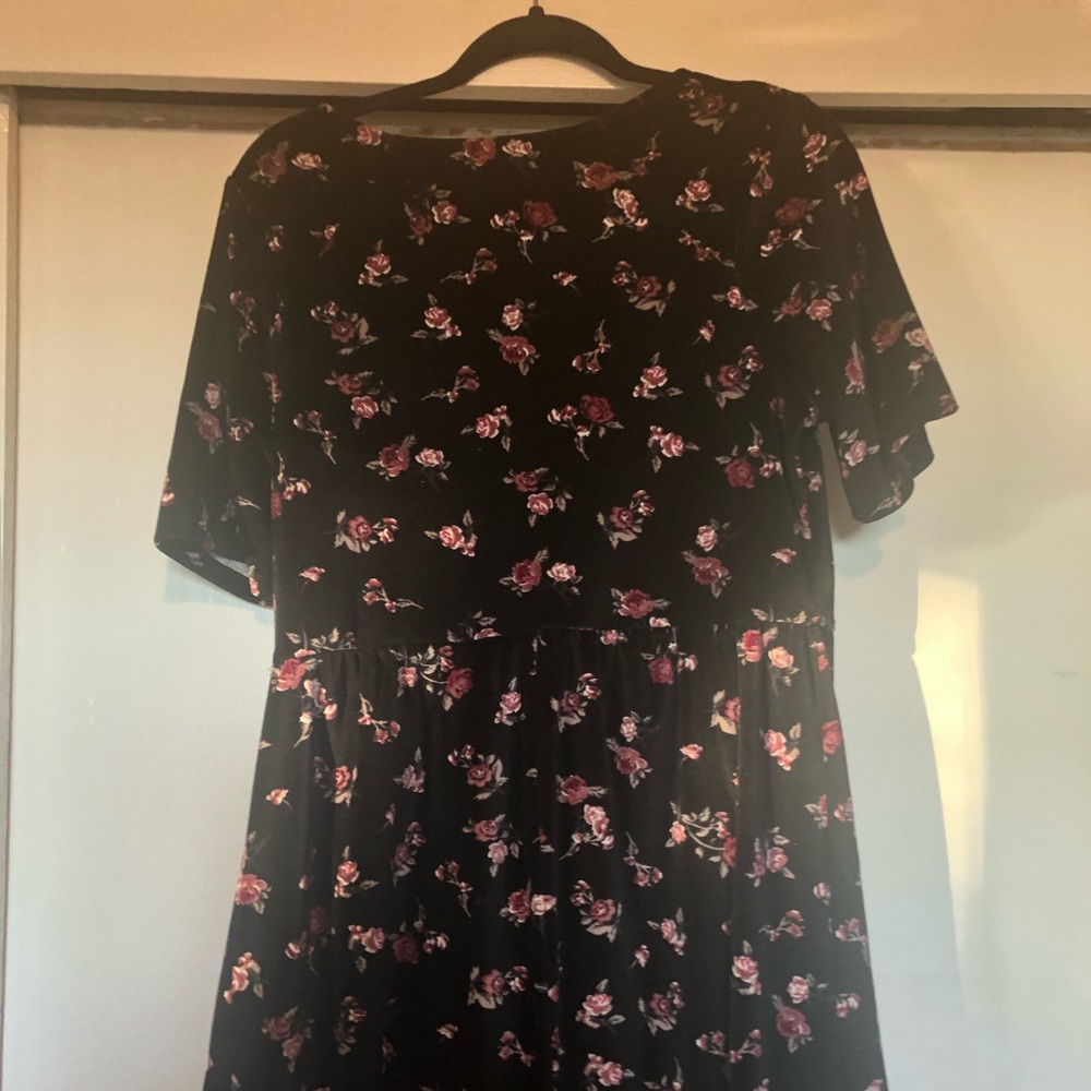 Target women’s XL velvet rose dress